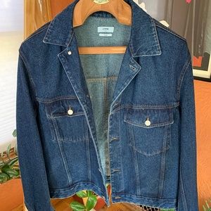 CMMN SWDN denim jacket navy boxy fit